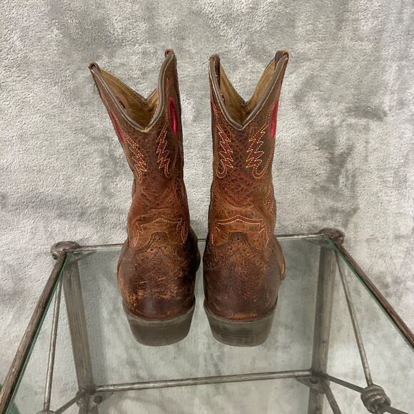 ARIAT BOOTS KIDS size 13.5  STYLE 10014101 SQUARE TOE pull on - Picture 13 of 15